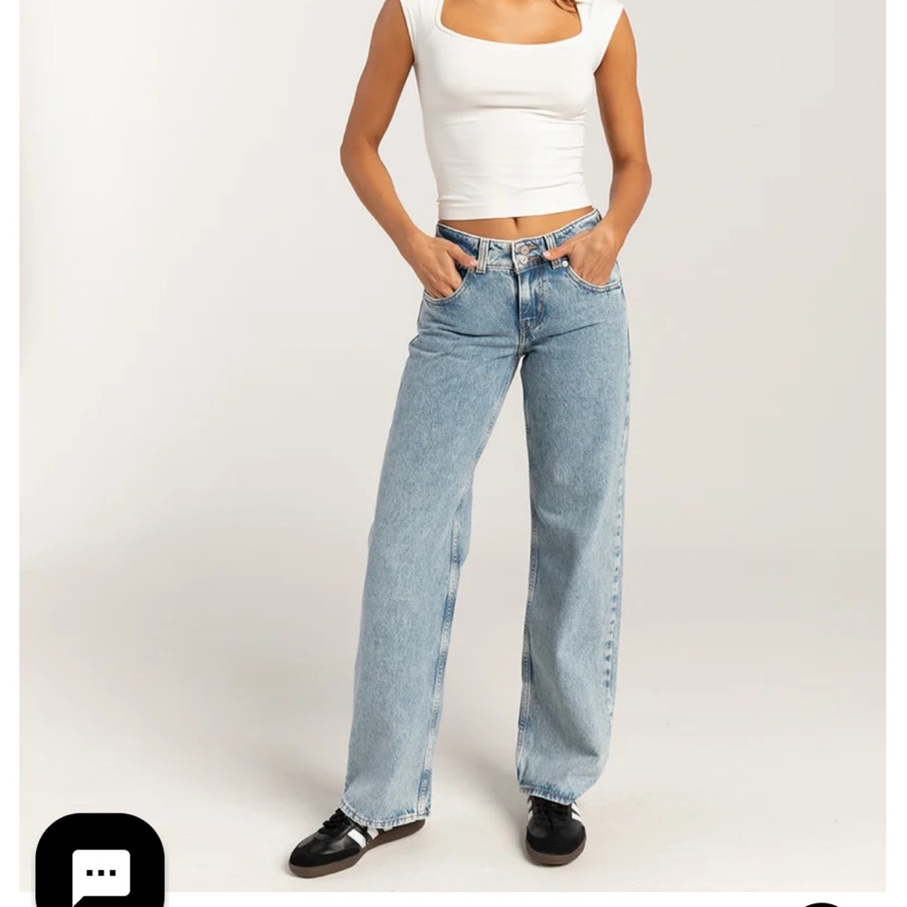 Levi's Super Low Blue Straight Leg Jeans